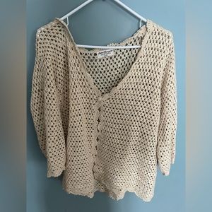 Oversized knit sweater/cardigan. Size medium. Norm Thompson Brand.